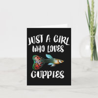 Nur ein Mädchen, das Lieben Guppies Aquarium Guppy