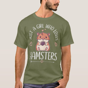 Nur ein Mädchen, das Lieben Hamsters Rodent Funny T-Shirt
