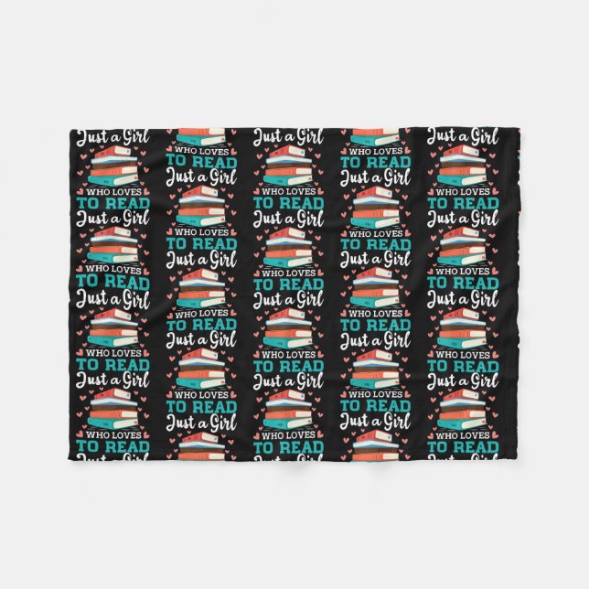 Nur ein Mädchen, das Lieben hat, ein Niedliches Bu Fleecedecke (Vorderseite (Horizontal))