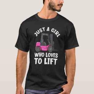Nur ein Mädchen, das Lieben hat, einen weiblichen  T-Shirt