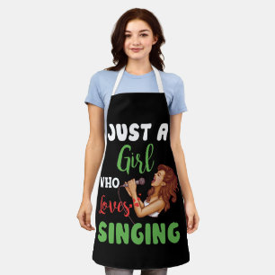 Nur ein Mädchen, das Lieben hat, Geschenke zu sin Schürze