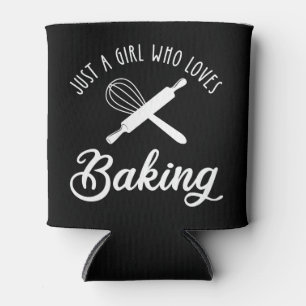 Nur ein Mädchen, das Lieben hat zu backen Dosenkühler