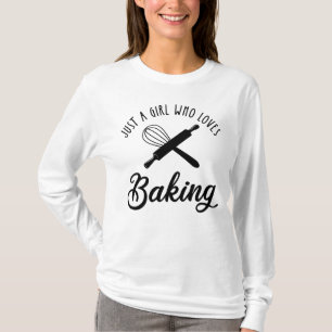 Nur ein Mädchen, das Lieben hat zu backen T-Shirt