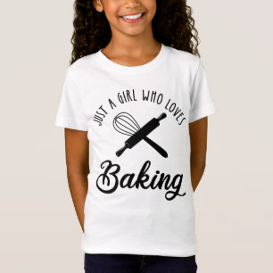 Nur ein Mädchen, das Lieben hat zu backen T-Shirt
