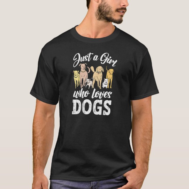 Nur ein Mädchen, das Lieben Hund sitzen Walker Sit T-Shirt (Vorderseite)
