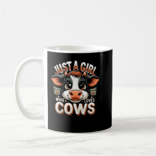 Nur ein Mädchen, das Lieben Kühe Funny Cow Lover K Kaffeetasse