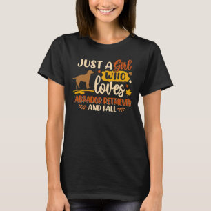 Nur ein Mädchen, das Lieben Labrador Retriever Bes T-Shirt