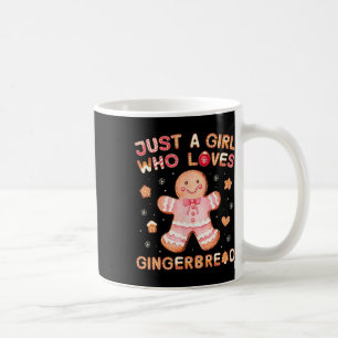 Nur ein Mädchen, das Lieben Lebkuchen Mann Funny C Kaffeetasse