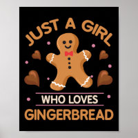 Nur ein Mädchen, das Lieben Lebkuchen Mann Funny C
