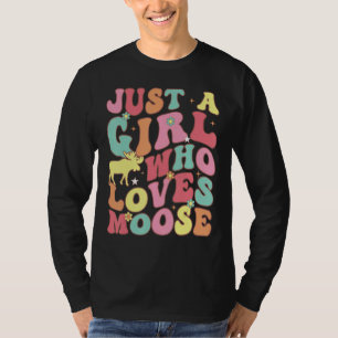 Nur ein Mädchen, das Lieben Niedliche Groovy Anima T-Shirt