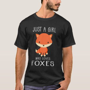 Nur ein Mädchen, das Lieben Niedliche Mädchen fütt T-Shirt
