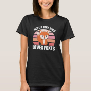 Nur ein Mädchen, das Lieben Niedliche Tiere fütter T-Shirt