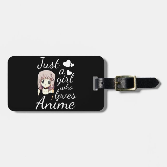 Nur ein Mädchen, das Lieben niedliches Cosplay ani Gepäckanhänger (Vorderseite horizontal)