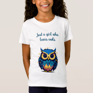Nur ein Mädchen, das Lieben Owls T-Shirt