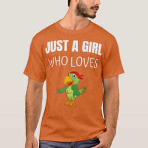Nur ein Mädchen, das Lieben Papagei-Funny-Haustier T-Shirt