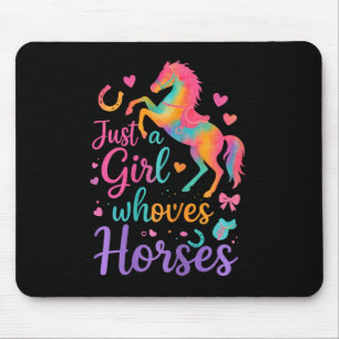 Nur ein Mädchen, das Lieben Pferde Geschenke Reite Mousepad