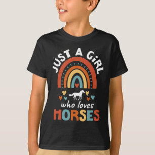 Nur ein Mädchen, das Lieben Pferde reiten für Mädc T-Shirt