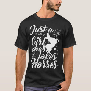 Nur ein Mädchen, das Lieben Pferde reiten T-Shirt