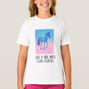 Nur ein Mädchen, das Lieben Pferde T - Shirt