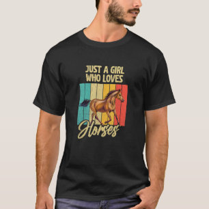 Nur ein Mädchen, das Lieben Pferderennen macht Gir T-Shirt