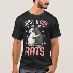 Nur ein Mädchen, das Lieben Rats Kinder Mädchen Ra T-Shirt