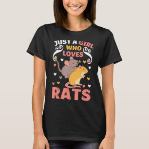 Nur ein Mädchen, das Lieben Rats Niedlichen Besitz T-Shirt