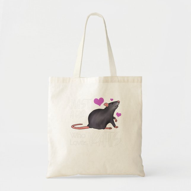 Nur ein Mädchen, das Lieben Rats Rodent Eigentümer Tragetasche (Vorne)