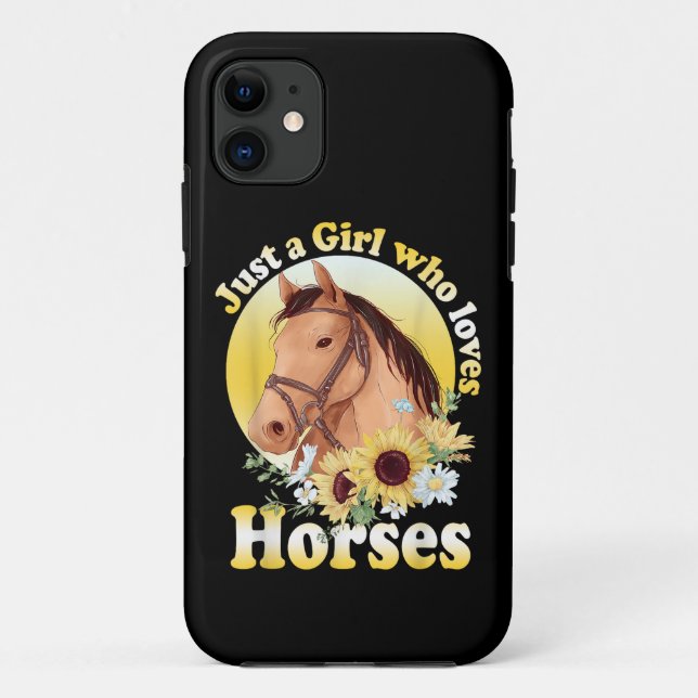 Nur ein Mädchen, das Lieben Reiten  Case-Mate iPhone Hülle (Rückseite)