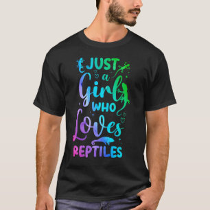 Nur ein Mädchen, das Lieben Reptilien Eidechse Wa T-Shirt