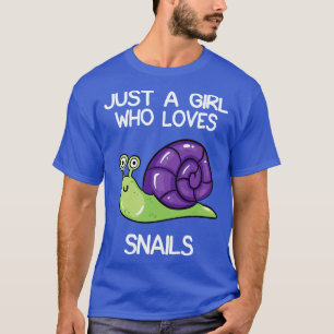 Nur ein Mädchen, das Lieben Schnecken macht T-Shirt