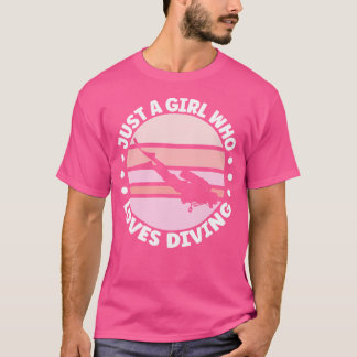 Nur ein Mädchen, das Lieben tauchen Apparel Dive S T-Shirt