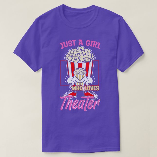 Nur ein Mädchen, das Lieben Theater T-Shirt (Design vorne)