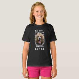 Nur ein Mädchen, das Lieben trägt T-Shirt