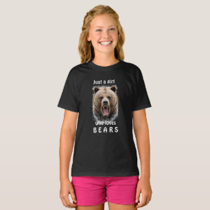 Nur ein Mädchen, das Lieben trägt T-Shirt