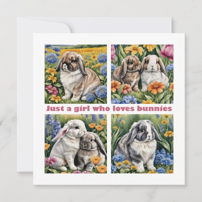 Nur ein Mädchen, das Lieben verbündet Karten (Vorderseite)