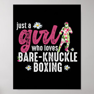 Nur ein Mädchen, das Lieben zum Boxen hat Poster