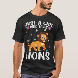 Nur ein Mädchen, das Lions Niedlichen Löwen Liebe T-Shirt