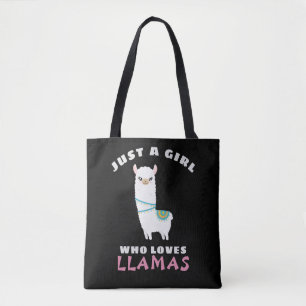 Nur ein Mädchen, das Llamas Liebe