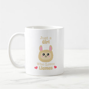 Nur ein Mädchen, das Llamas Liebe Kaffeetasse