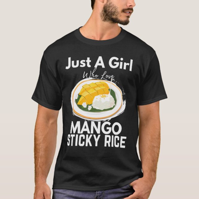 Nur ein Mädchen, das Mango Sticky Rice Thailand Li T-Shirt (Vorderseite)