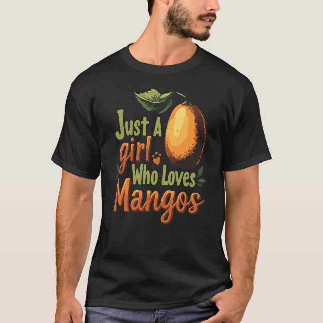Nur ein Mädchen, das Mangos Liebe T-Shirt (Vorderseite)