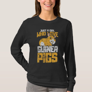 Nur ein Mädchen, das Meerschweinchen liebt T-Shirt