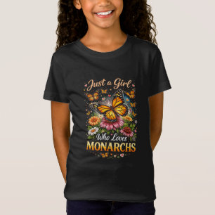Nur ein Mädchen, das Monarchen liebt T-Shirt