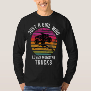 Nur ein Mädchen, das Monster-Lkw-Niedliche Mädchen T-Shirt