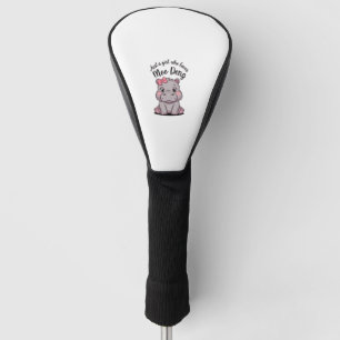 Nur ein Mädchen, das Moo Deng Baby Hippos Long Sl Golf Headcover