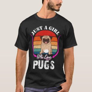 Nur ein Mädchen, das Mops Classic T - Shirt 464 Li