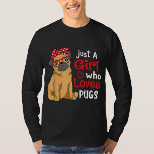 Nur ein Mädchen, das Möpsen Lieben - Niedlicher Mo T-Shirt