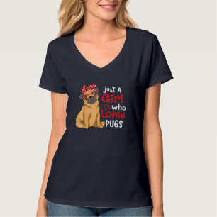 Nur ein Mädchen, das Möpsen Lieben - Niedlicher Mo T-Shirt