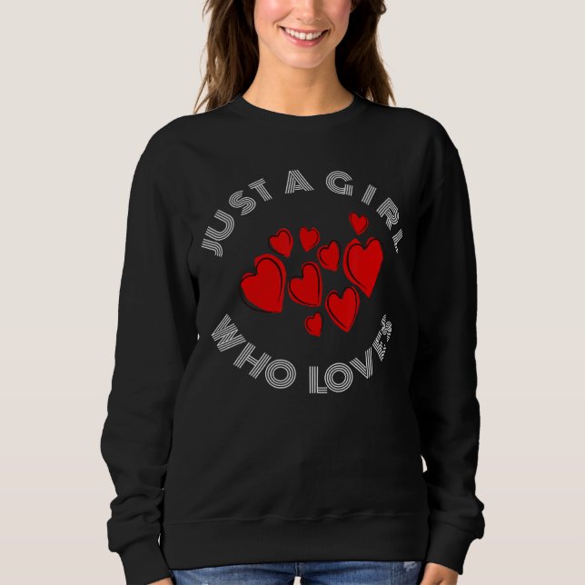 Nur ein Mädchen, das Mutter Tochter Zuneigung Ap L Sweatshirt (Vorderseite)