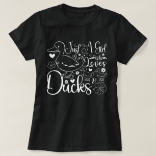 Nur ein Mädchen, das Niedliche Enten Lieben Enten T-Shirt